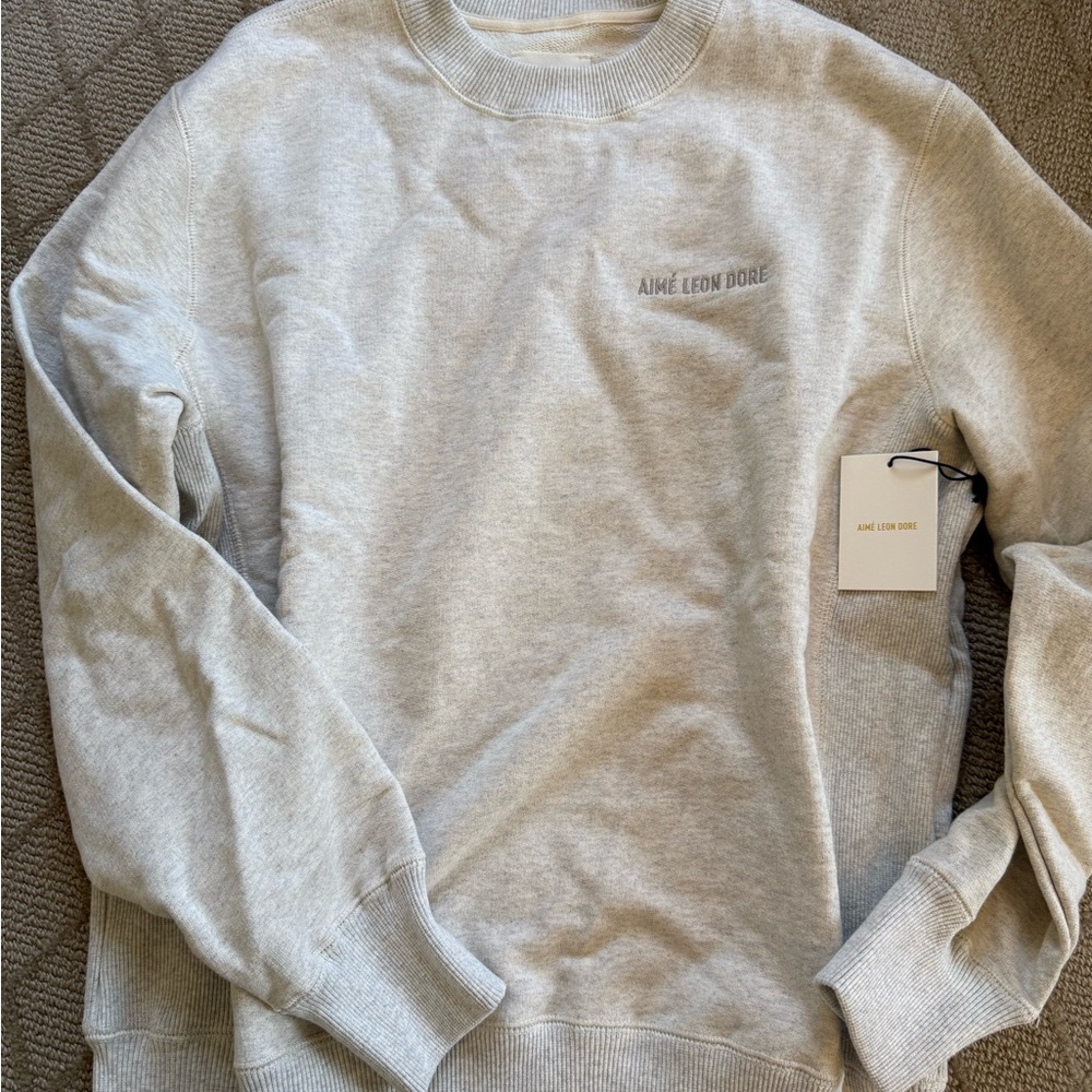Aime Leon Dore Oatmeal Crewneck Sweater